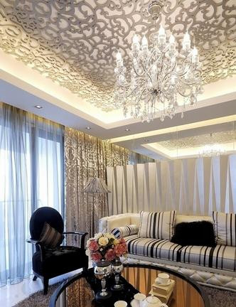 客廳吊頂裝修設(shè)計(jì)，裝修漂亮吊頂