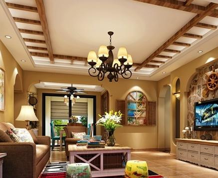 客廳吊頂裝修設(shè)計(jì)，裝修漂亮吊頂